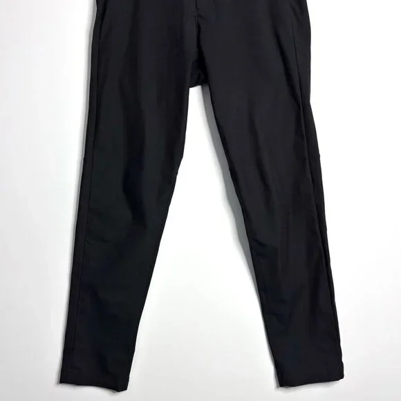 LULULEMON Mens Commission Pants Slim Warpstreme Black